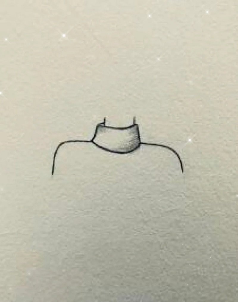How to draw a dress easy 1