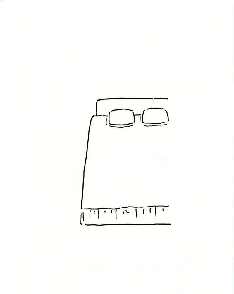 How to draw a easy bed​ 2