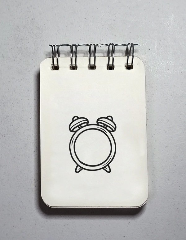 How to draw a easy clock 4