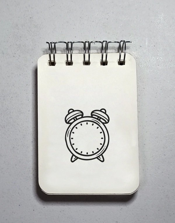 How to draw a easy clock 5