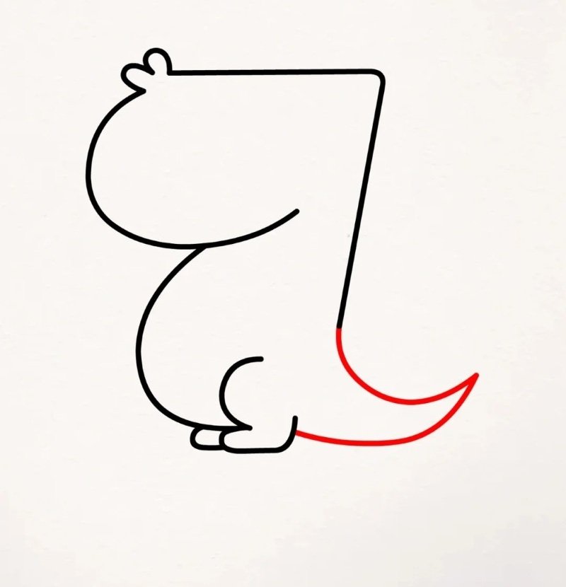 How to draw a easy crocodile 4