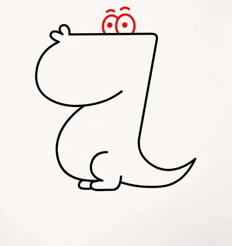 How to draw a easy crocodile 5