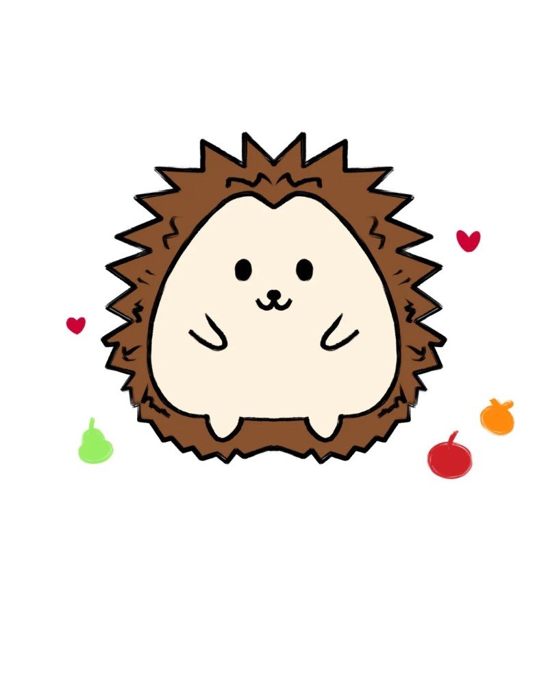 How to draw a Hedgehog easy