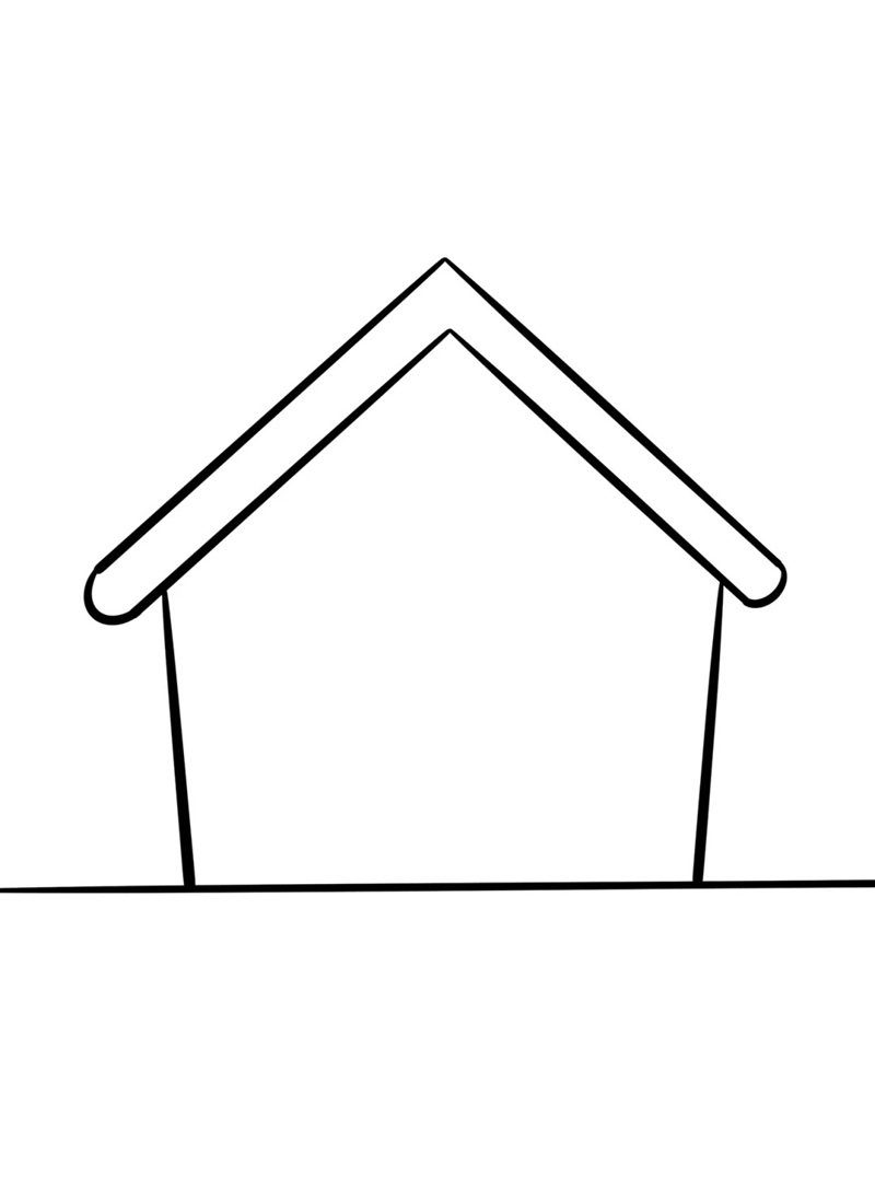 How to draw a easy house​ 1