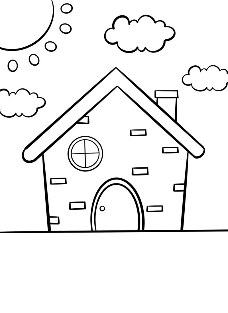 How to draw a easy house​ 4