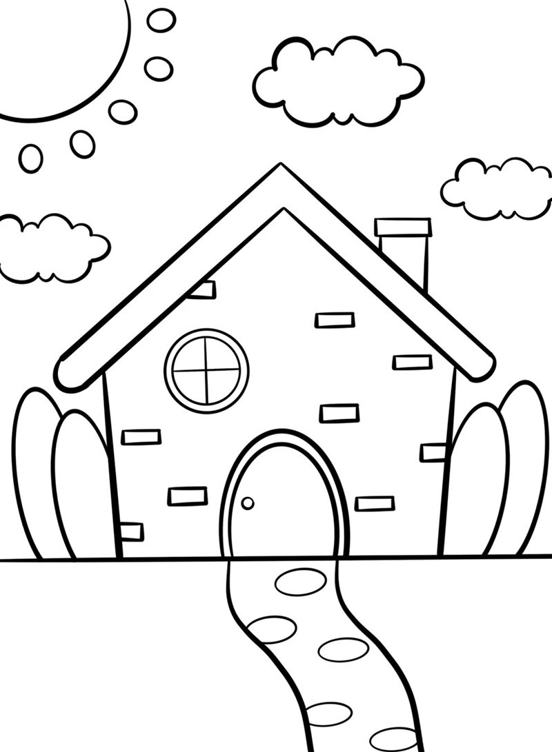 How to draw a easy house​ 5