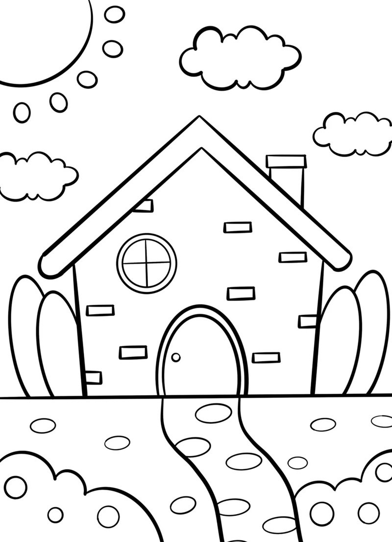 How to draw a easy house​ 6