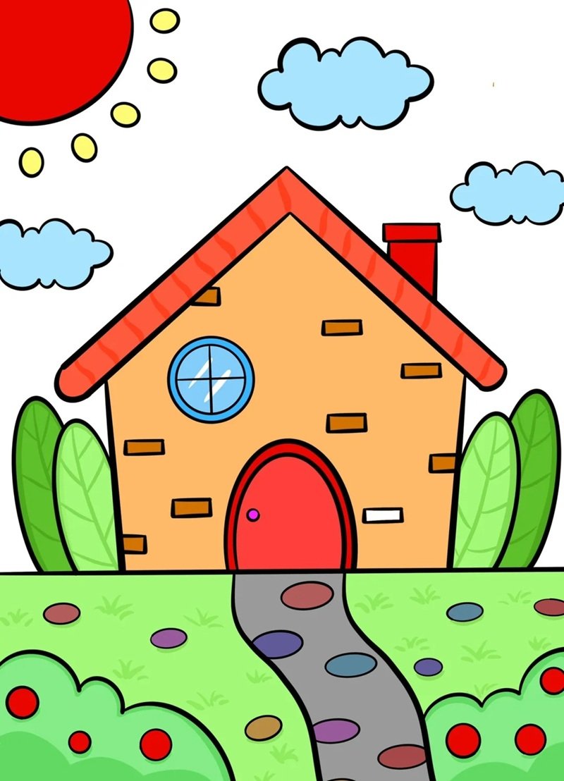 How to draw a easy house​