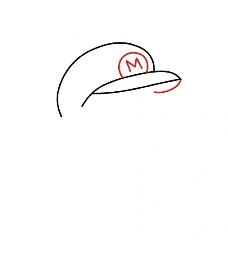 How to draw a easy mario 1