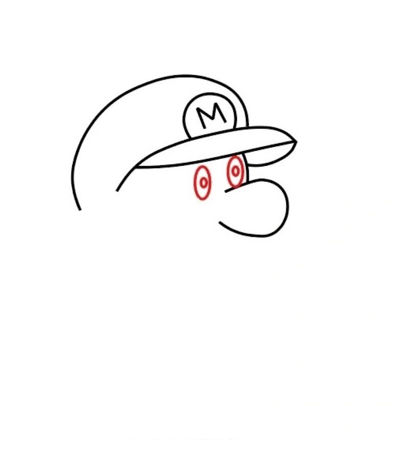 How to draw a easy mario 2