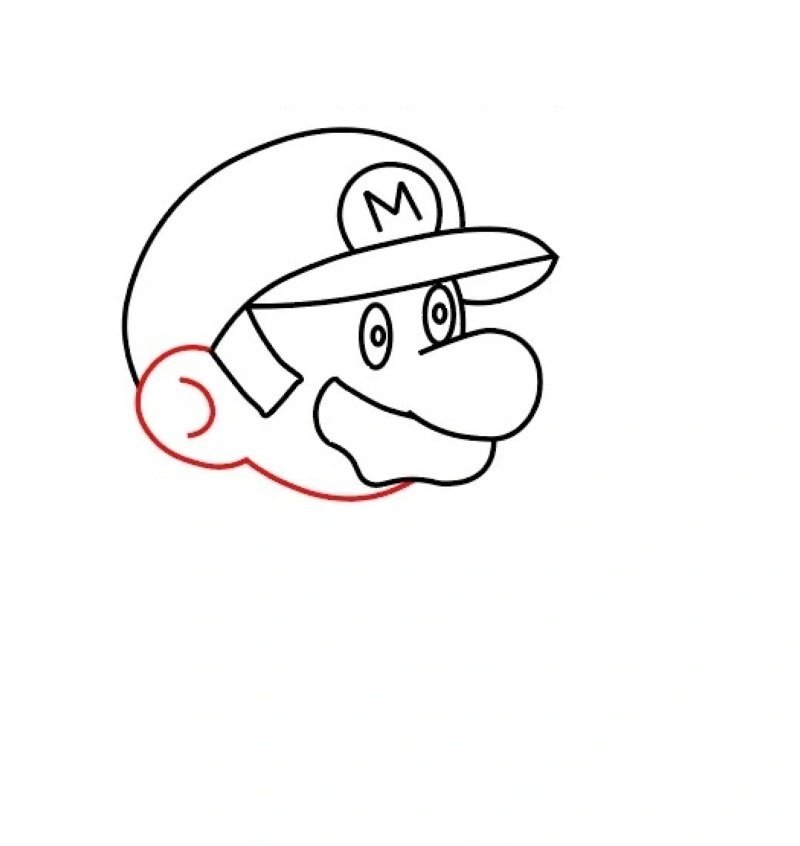 How to draw a easy mario 4