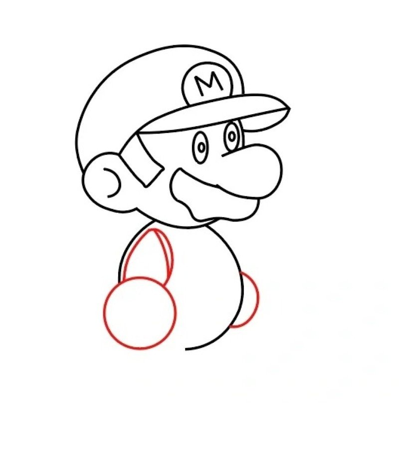How to draw a easy mario 6