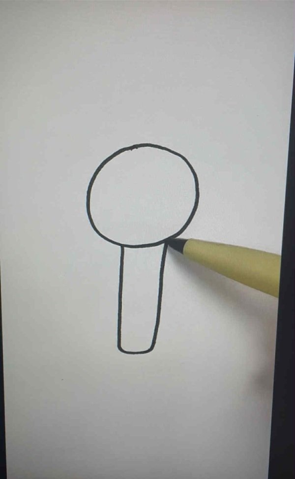 How to draw a easy microphone 2