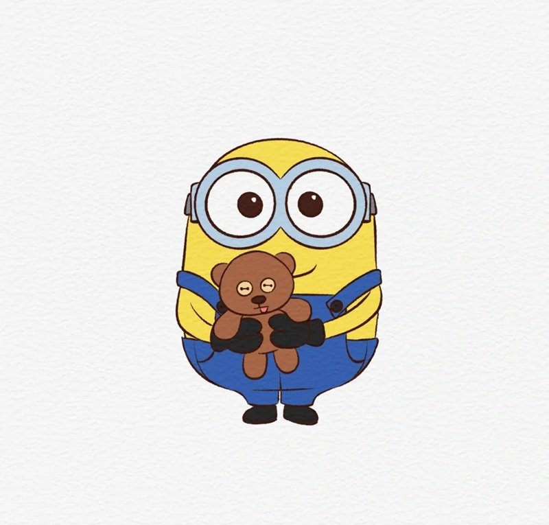 How to draw a easy minion