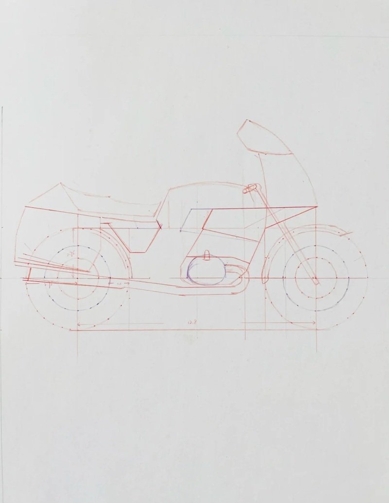 How to draw a easy motorcycle 3