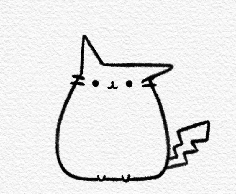 How to draw a easy Pokemon step by step​