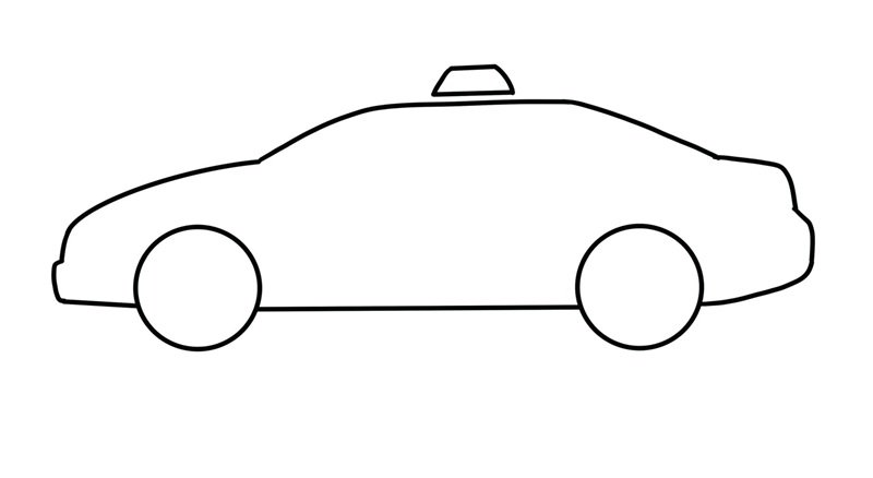How to draw a easy police car 8