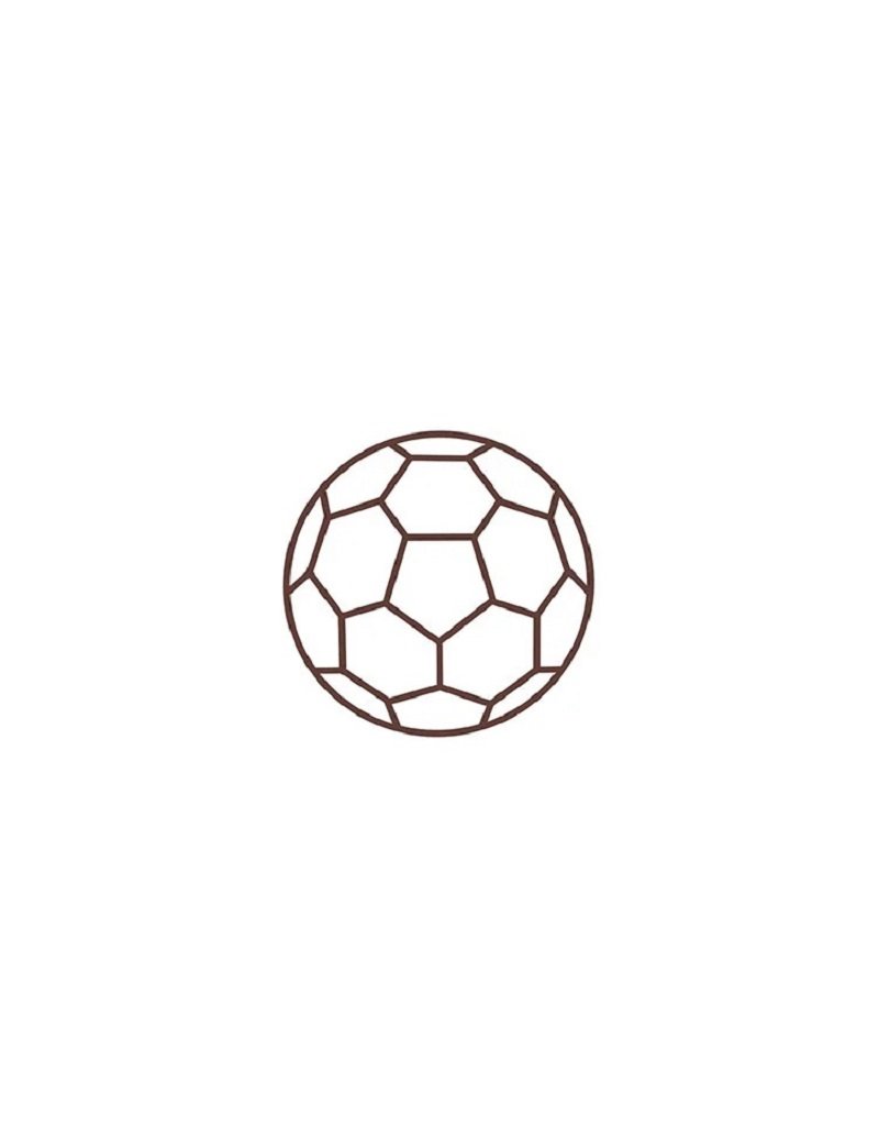 How to draw a easy soccer ball 6
