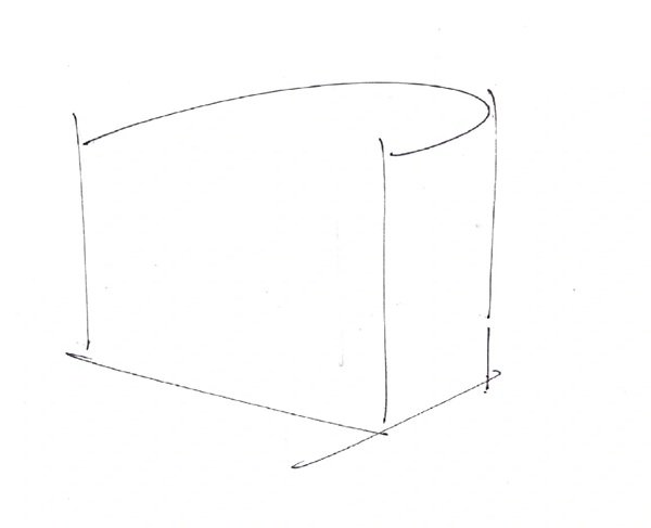 How to draw a easy sofa 1
