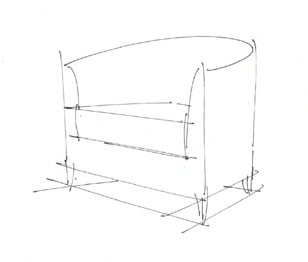 How to draw a easy sofa 2