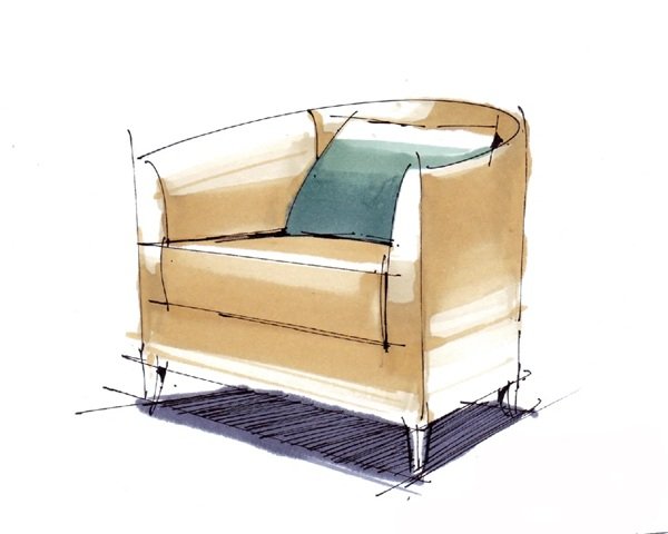 How to draw a easy sofa 5
