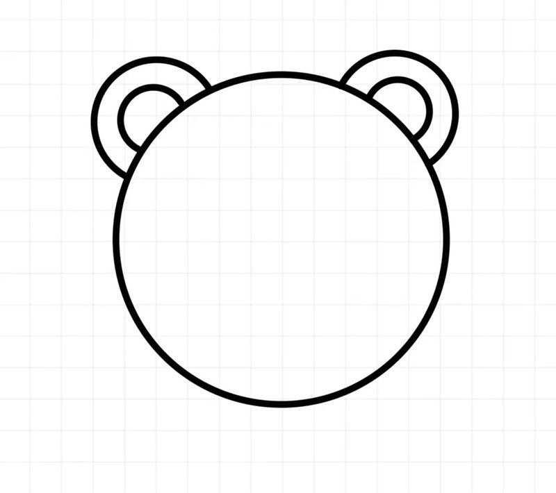 How to draw a easy stuffed bear 2