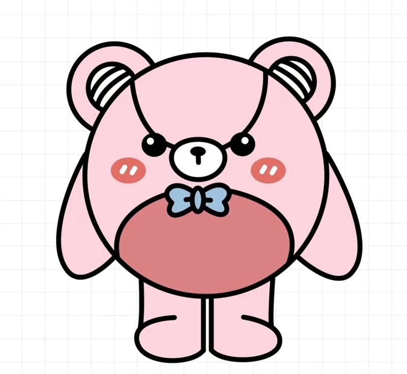 How to draw a easy stuffed bear
