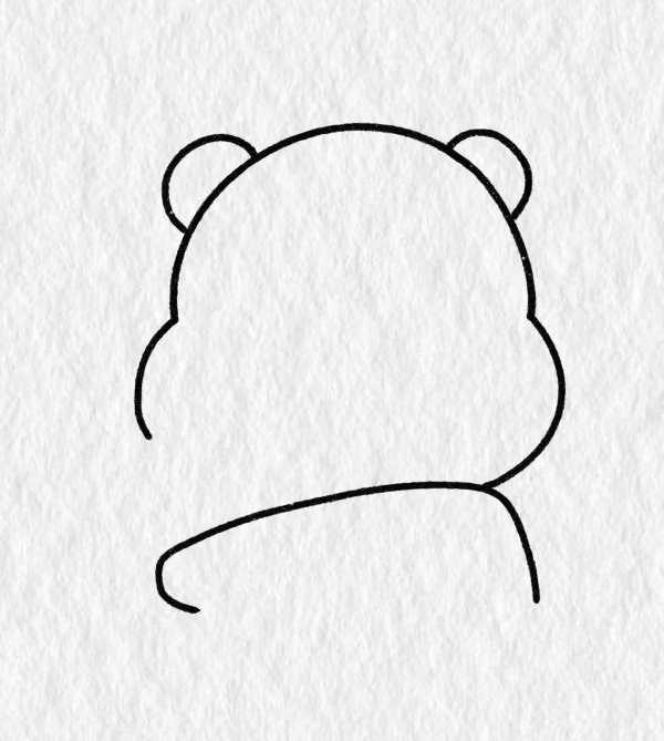 How to draw a easy teddy bear 4