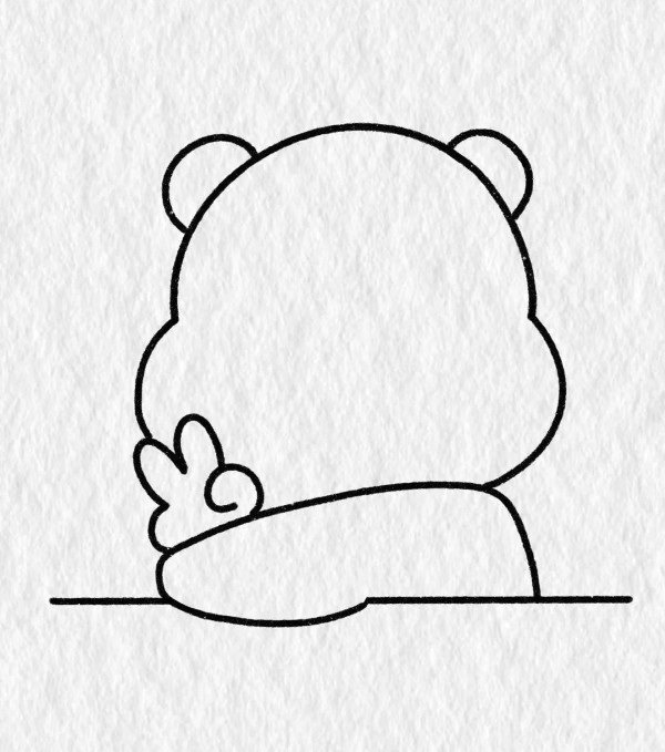 How to draw a easy teddy bear 6