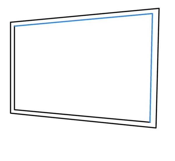How to draw a easy tv 4