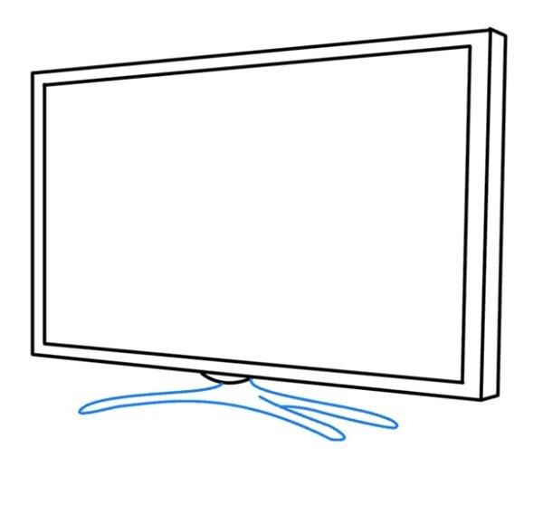 How to draw a easy tv 7