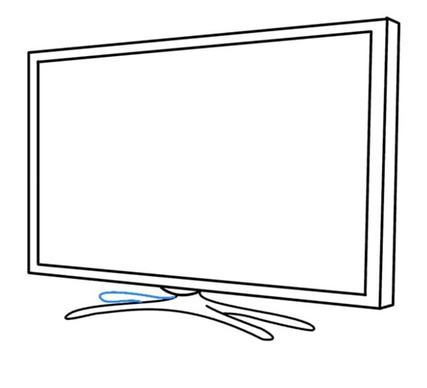 How to draw a easy tv 8