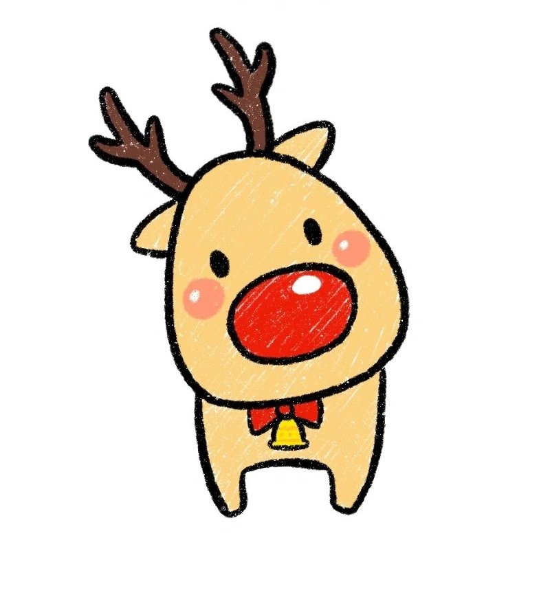 How to draw a reindeer