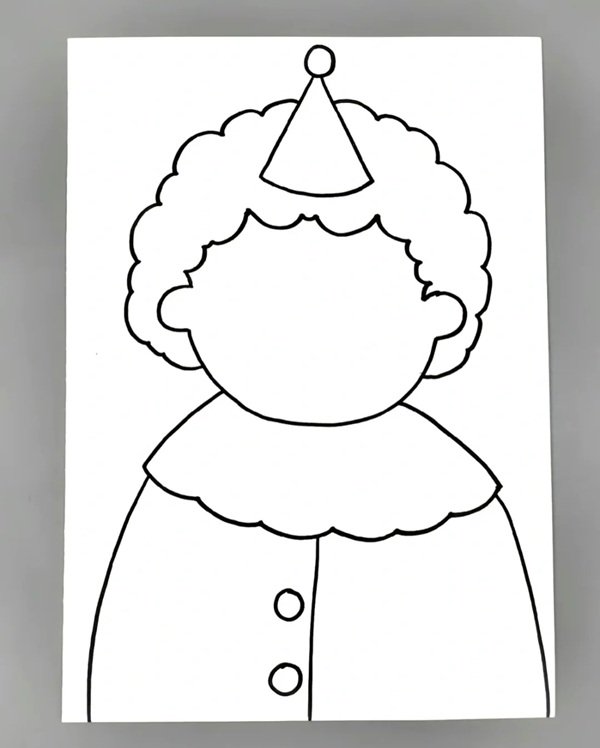 How to draw a evil clown 2
