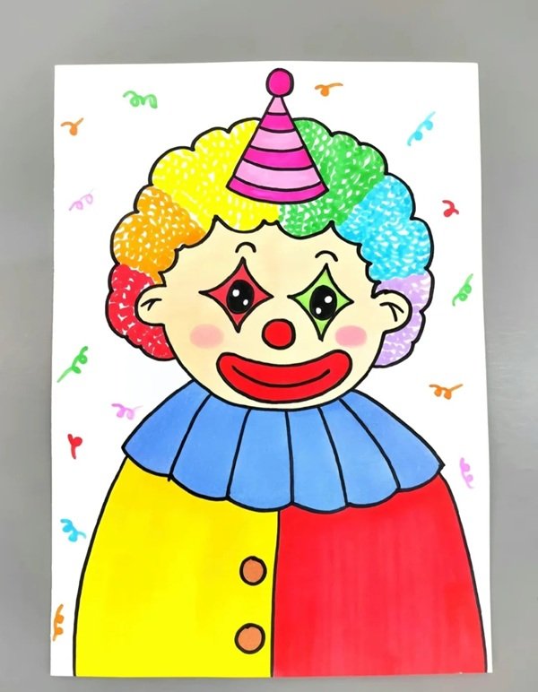 How to draw a evil clown