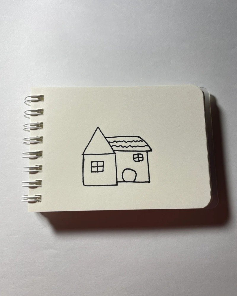 How to draw a farm house 2