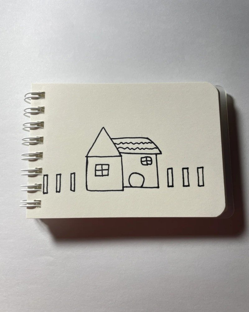 How to draw a farm house 3