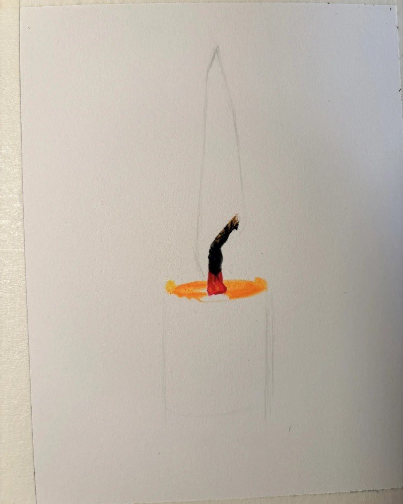 How to draw a fire flame 3