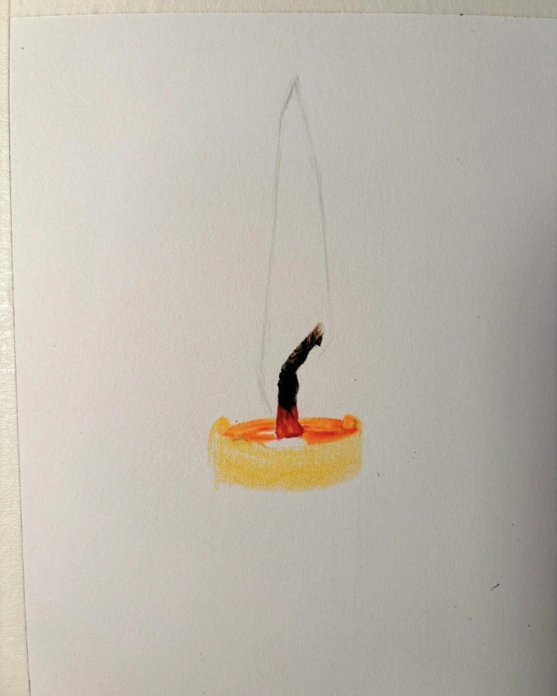 How to draw a fire flame 4