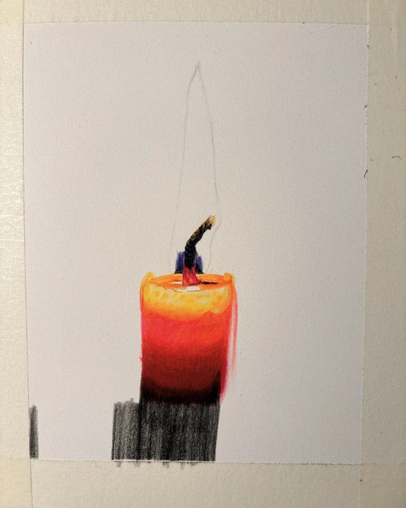 How to draw a fire flame 7