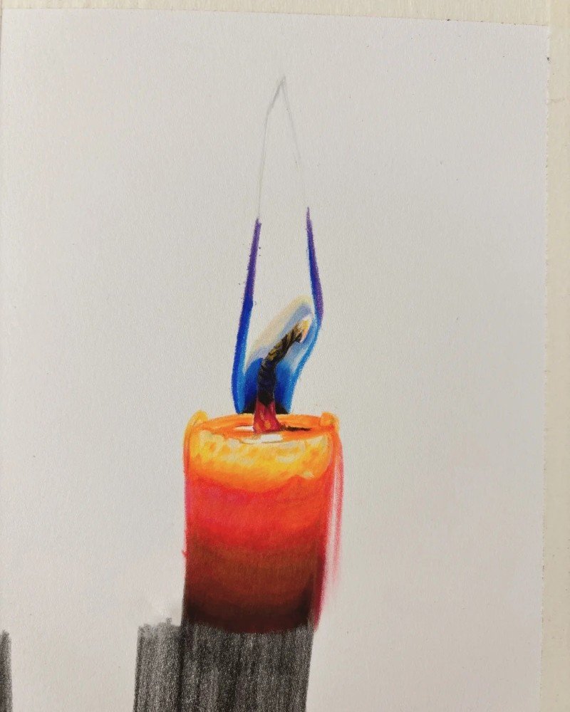 How to draw a fire flame 8
