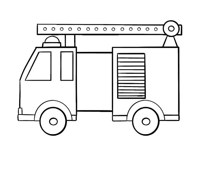 How to draw a fire truck step by step 5