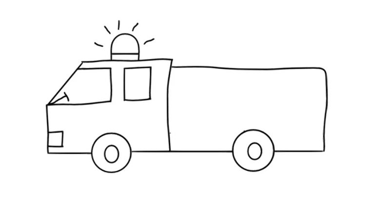 How to draw a fire truck step by step easy 5