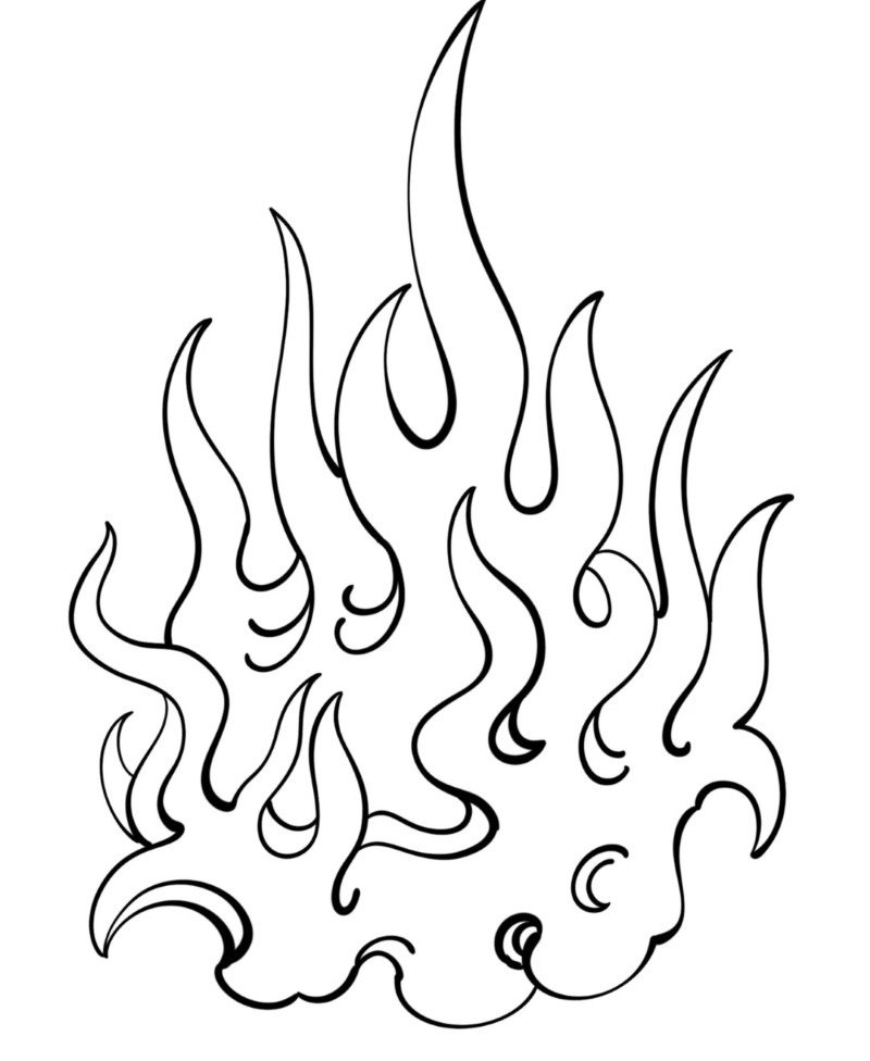 How to draw a flame 3