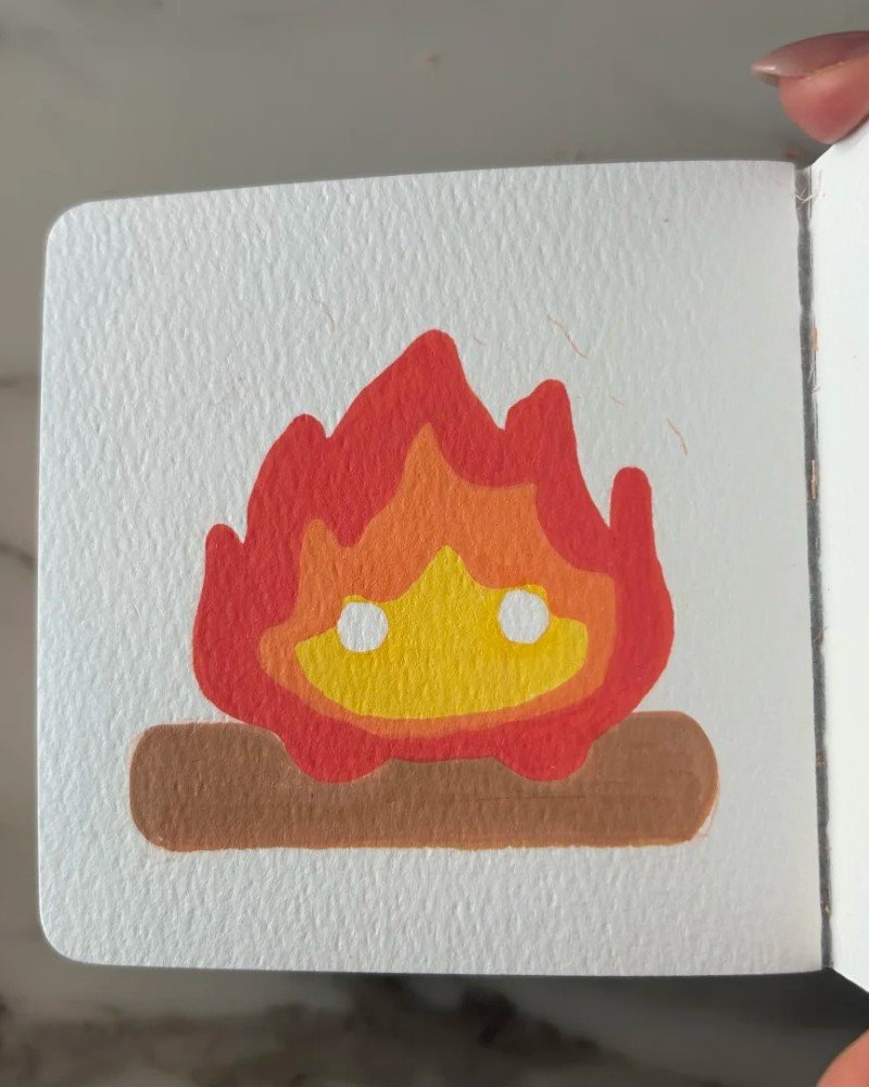 How to draw a flame easy 4