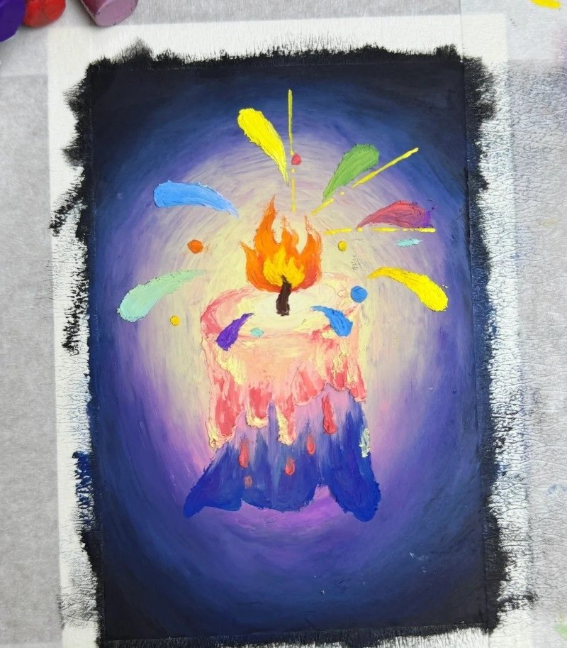 How to draw a flame of fire 4