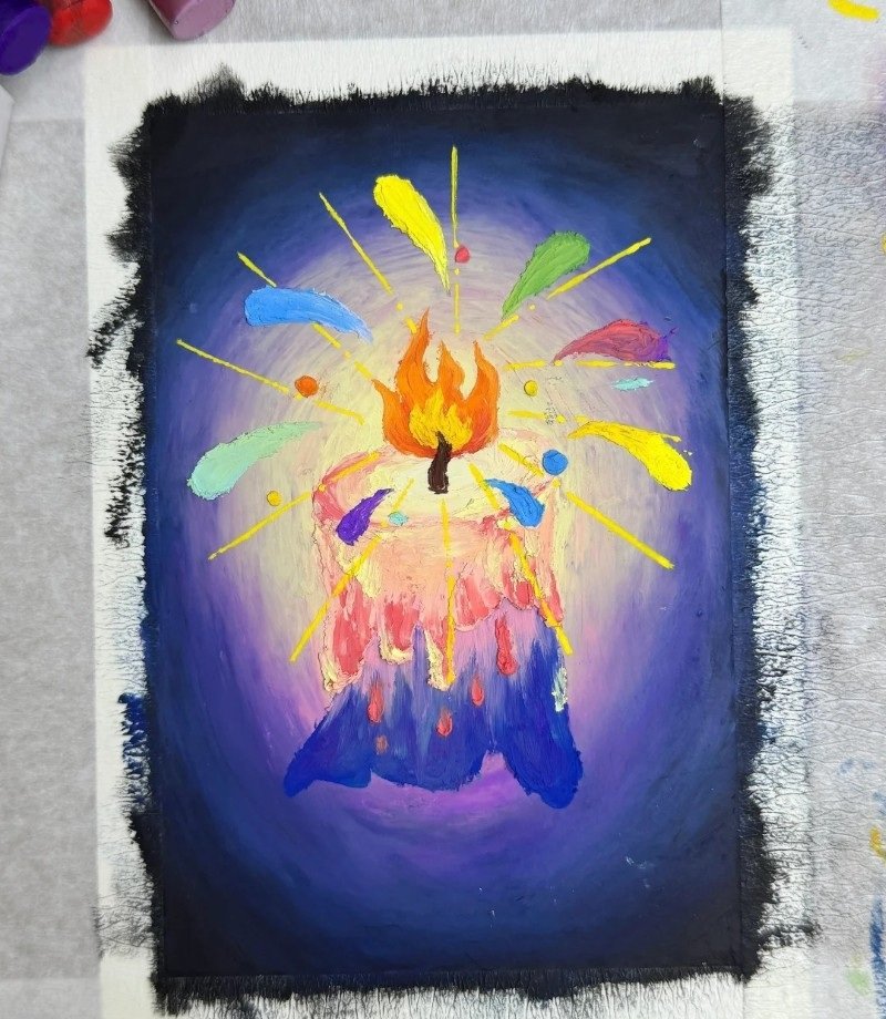 How to draw a flame of fire 5