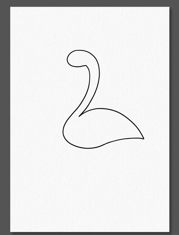 How to draw a flamingo easy 3