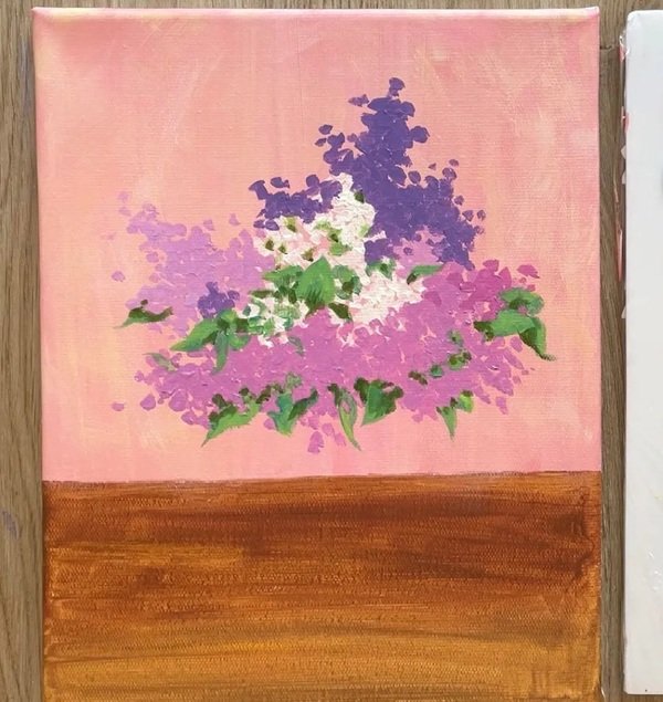 How to draw a flower vase with flowers 1
