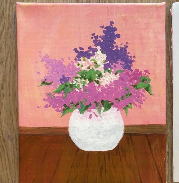 How to draw a flower vase with flowers